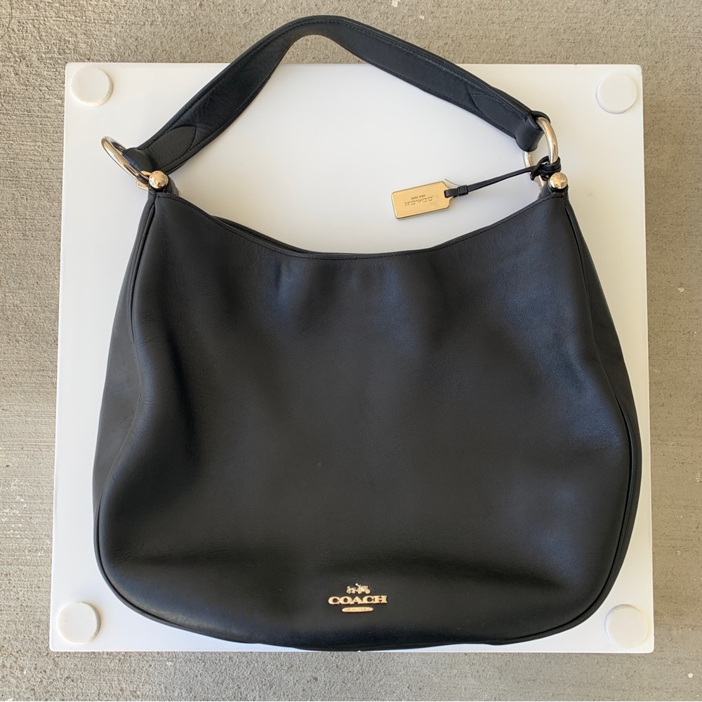 Coach 36026 Nomad black leather hobo bag